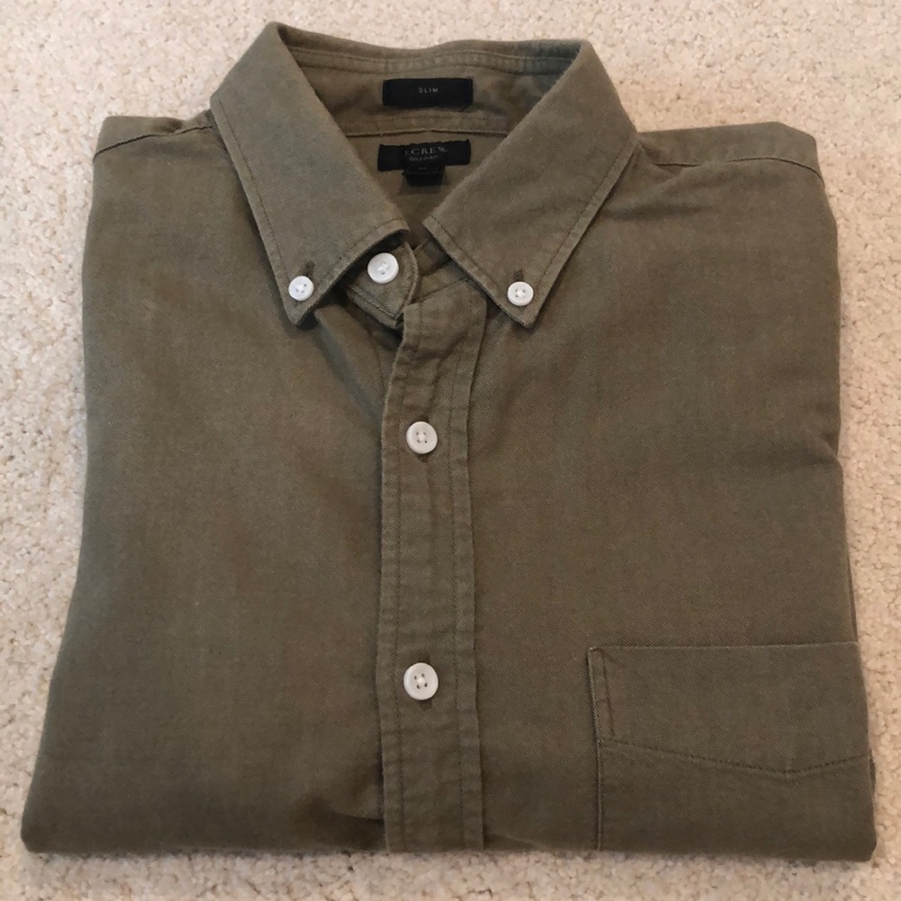 J.Crew Oxford Long-Sleeve Button Down, M-Slim